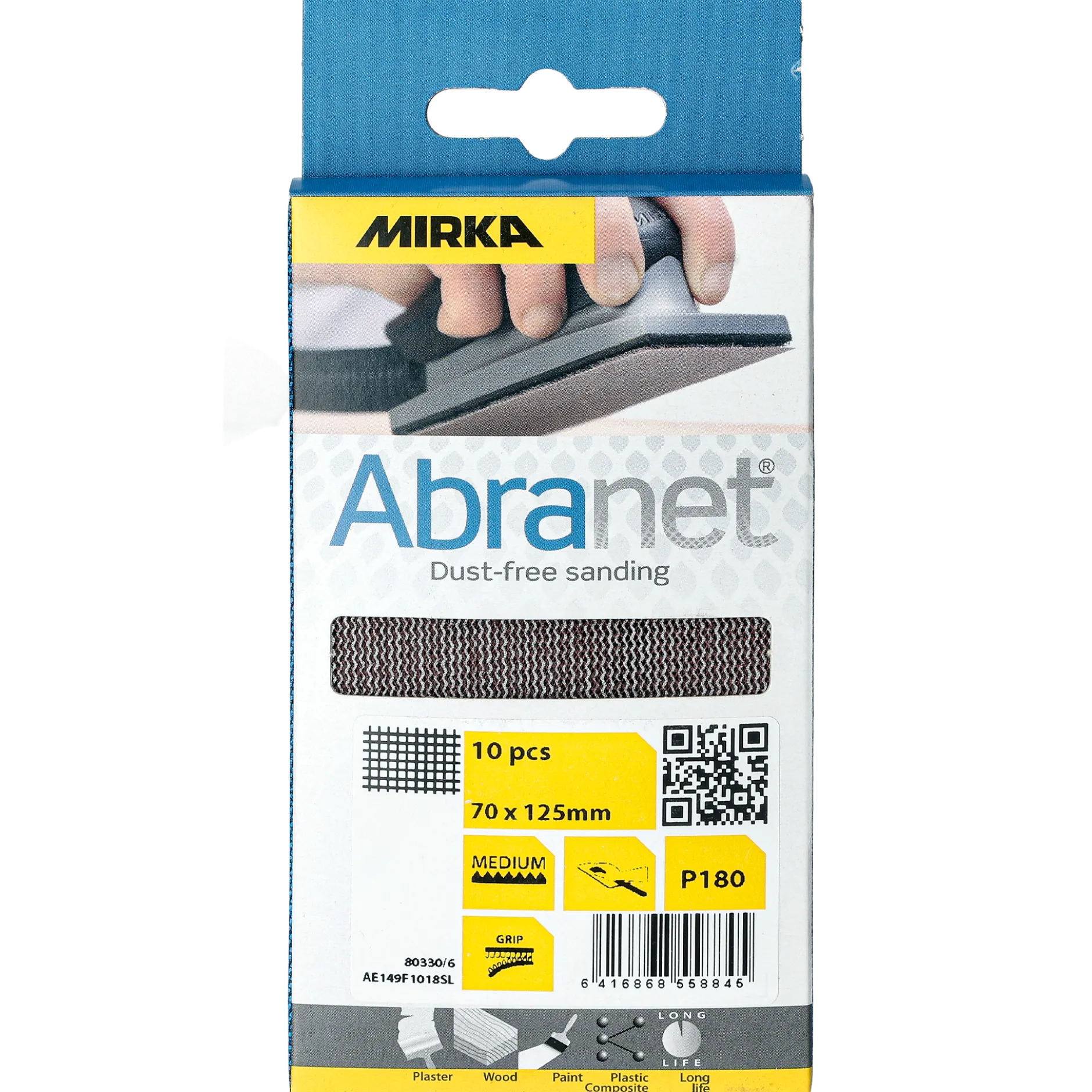 Abranet 10 st 125x70 mm, nr 180