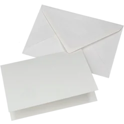 A6 kort o kuvert 5-pack, vit