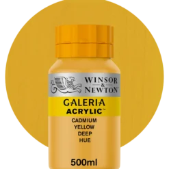 Akrylfärg Galeria 500 ml, cadmium yellow deep hue