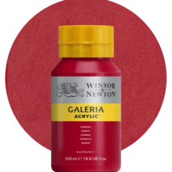 Akrylfärg Galeria 500 ml, mörkröd