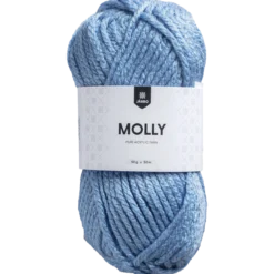 Akrylgarn Molly, ljusblå