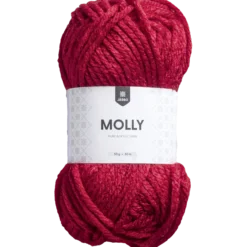 Akrylgarn Molly, röd