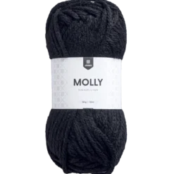 Akrylgarn Molly, svart