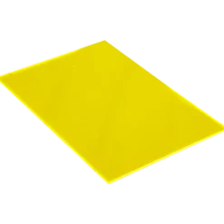 Akrylplastskiva 300x200x3 mm, fluorescerande gul