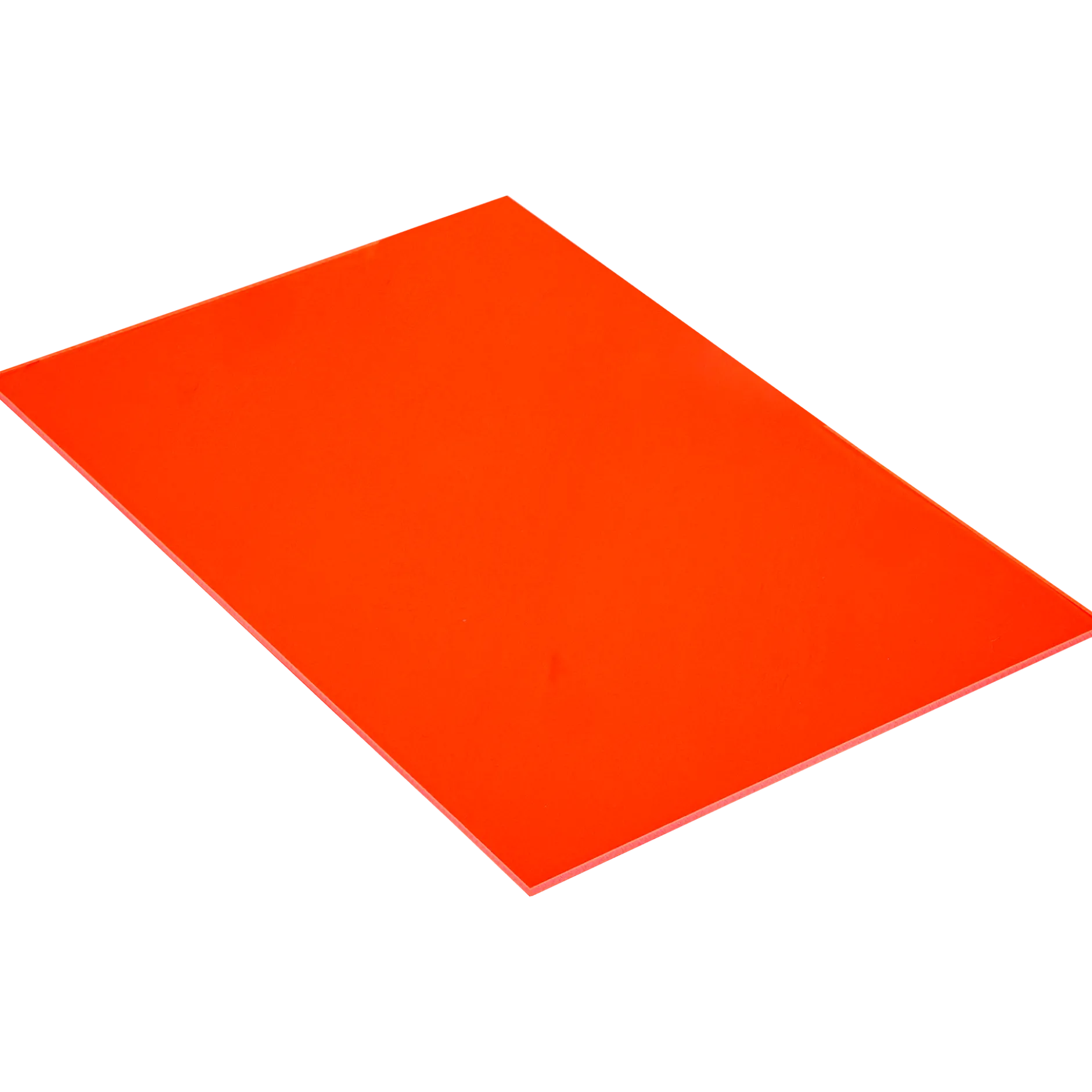 Akrylplastskiva 300x200x3 mm, neonorange