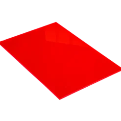 Akrylplastskiva 300x200x3 mm, neonröd