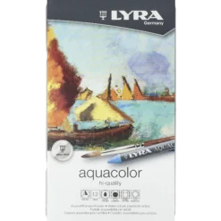 Akvarellkrita Aquacolor, 12 st
