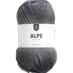 Alpe ullgarn, grå