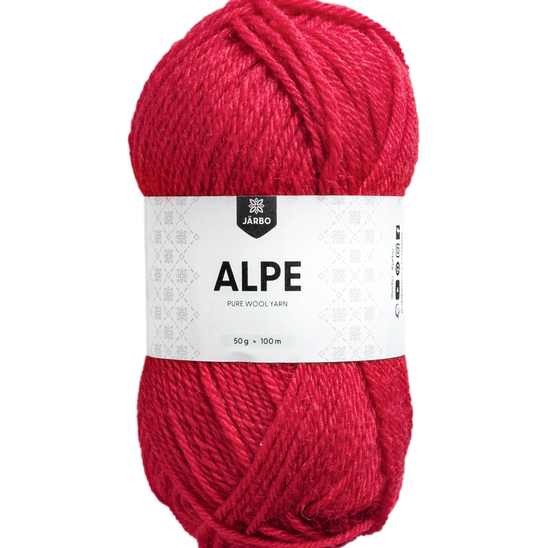 Alpe ullgarn, julröd