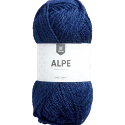 Alpe ullgarn, marinblå