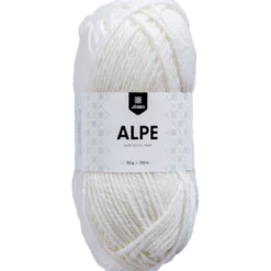 Alpe ullgarn, vit
