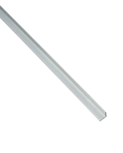 Aluminiumvinkelstång, 10x10x1 mm
