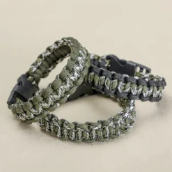 Armbandsset 4 mm, army/svart