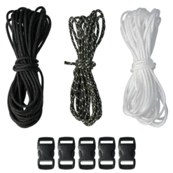 Armbandsset 2 mm, army/svart/vit