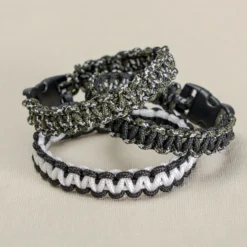 Armbandsset 2 mm, army/svart/vit