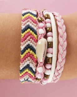Armbandsset, rosa