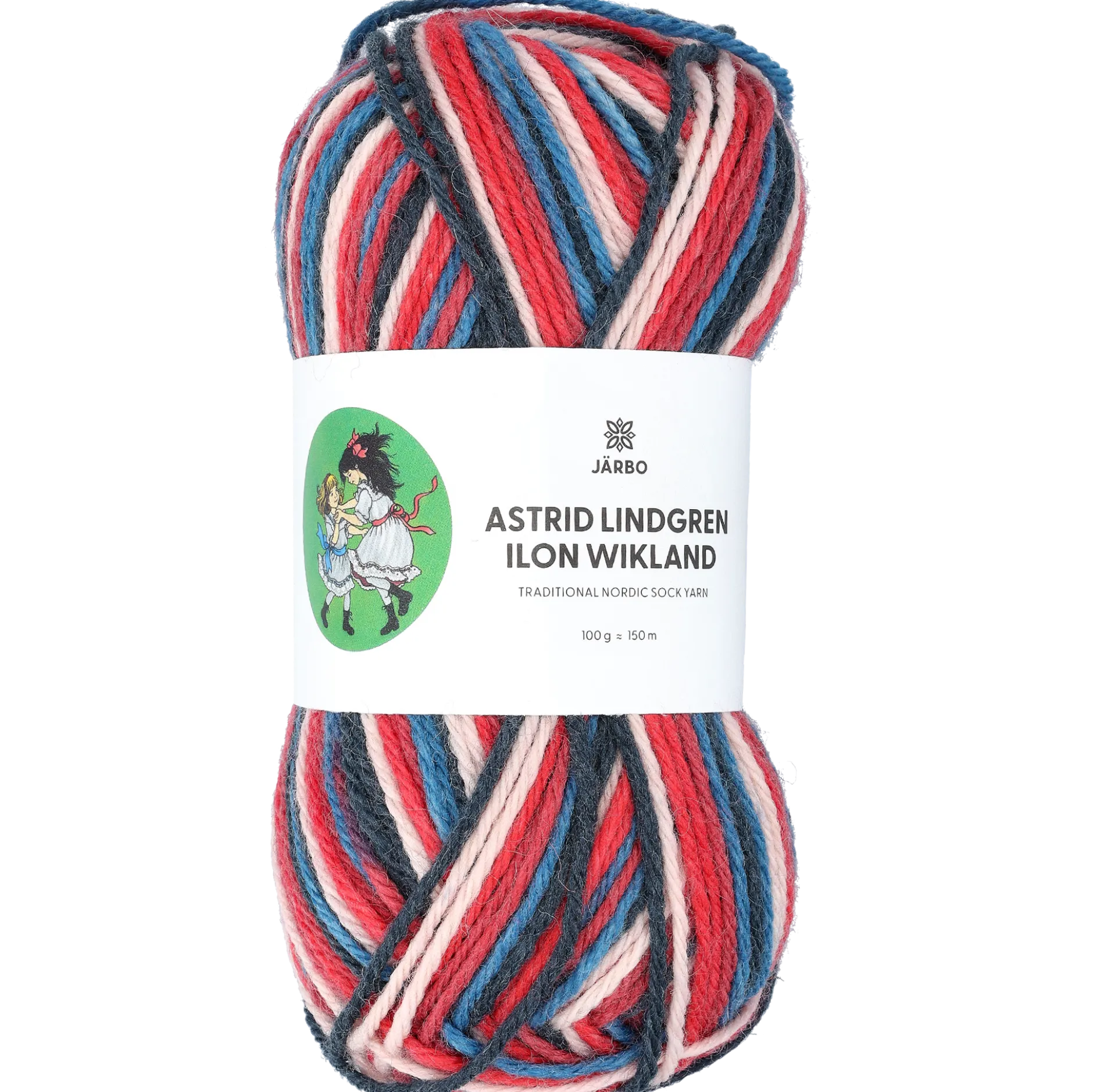 Astrid Lindgren garn print, Jul på Junibacken