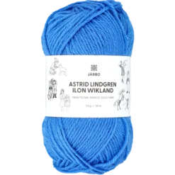 Astrid Lindgren garn solid, blå