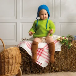 Astrid Lindgren garn solid, blå
