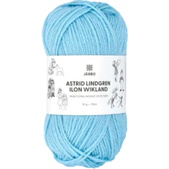 Astrid Lindgren garn solid, himmelsblå