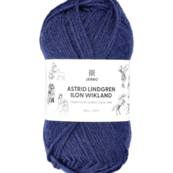 Astrid Lindgren garn solid, marinblå