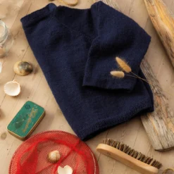 Astrid Lindgren garn solid, marinblå