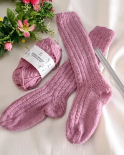 Astrid Lindgren garn solid, rosa