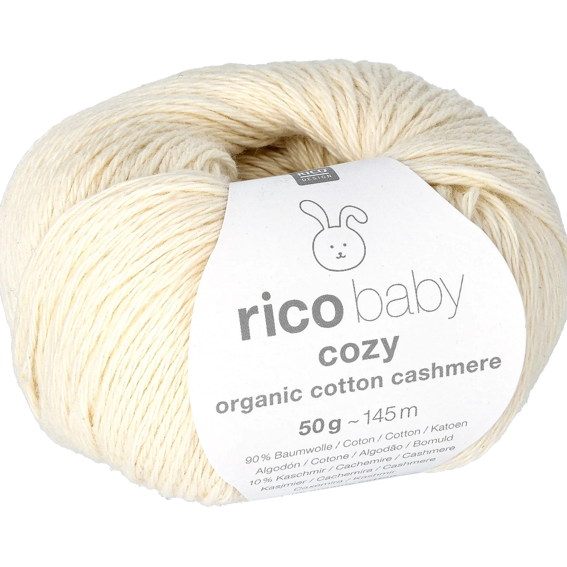 Baby cozy organic cotton cashmere, creme
