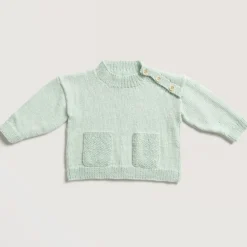 Baby cozy organic cotton cashmere, mint
