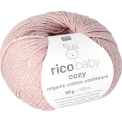 Baby cozy organic cotton cashmere, Smokey Pink