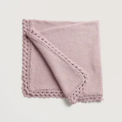 Baby cozy organic cotton cashmere, Smokey Pink