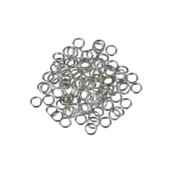 BINDÖGLA FÖRSILVRAD, 4 mm