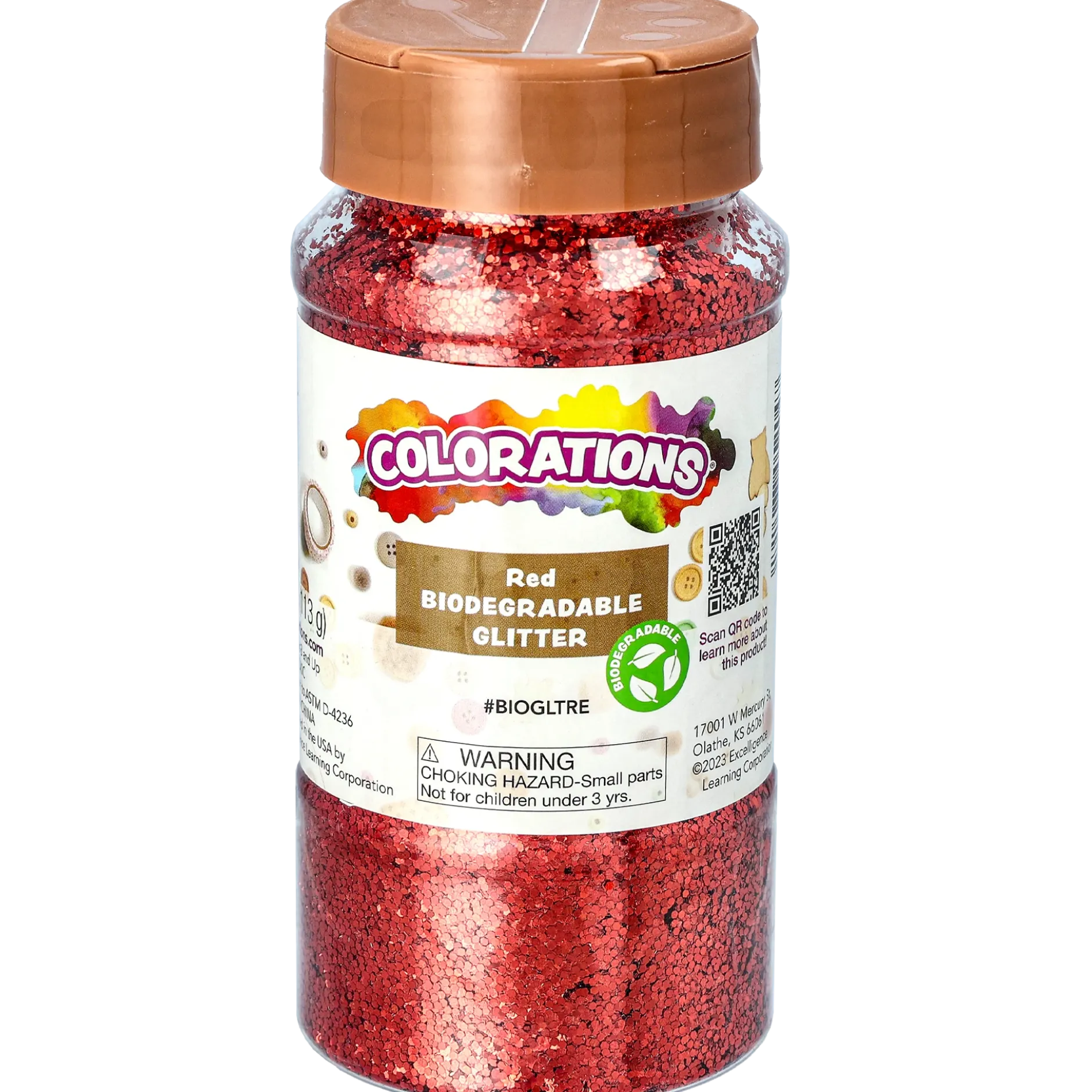 Biologiskt nedbrytbart Glitter, silver