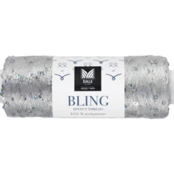 Bling effekttråd, grå