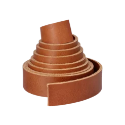 Bältesrem cognac 130 cm 2,5 mm, 25 mm