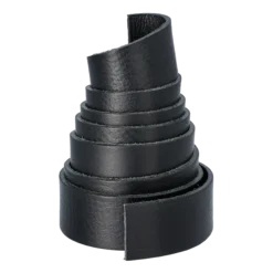 Bältesrem svart 130 cm 2,5 mm, 30 mm