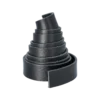 Bältesrem svart 130 cm 2,5 mm, 25 mm