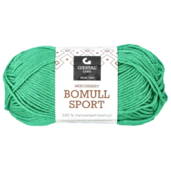 Bomull sport garn, grön
