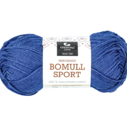 Bomull sport garn, marinblå