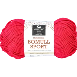 Bomull sport garn, mörkröd