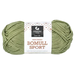 Bomull sport garn, olivgrön