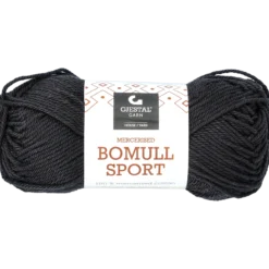 Bomull sport garn, svart