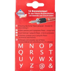 Brännmärkningsspets, bokstäver M-Z
