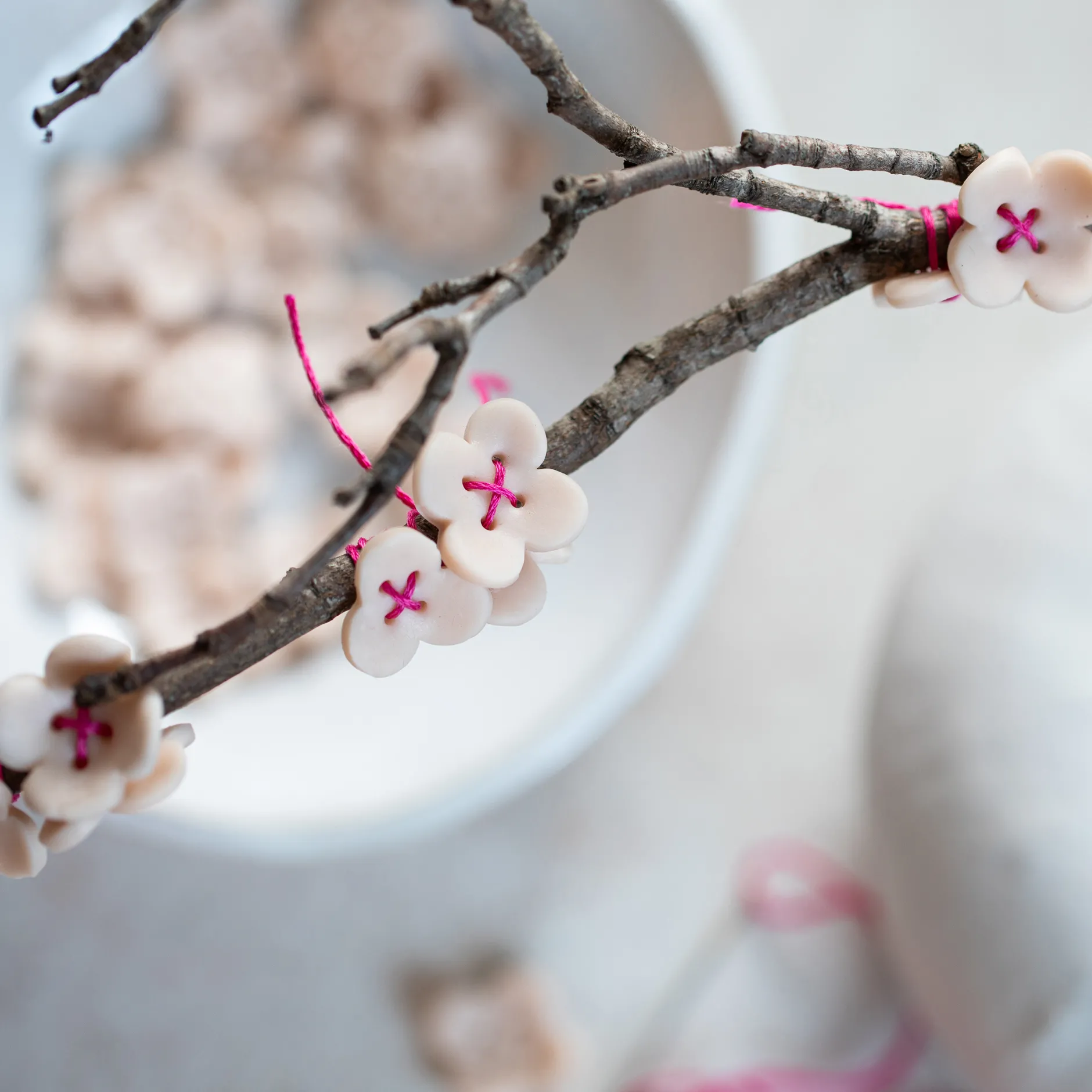 Broderigarn DMC, rosa