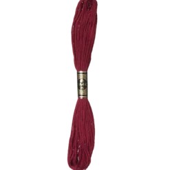 Broderigarn DMC, vinröd
