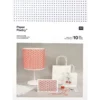 Broderikort 10 st, vit