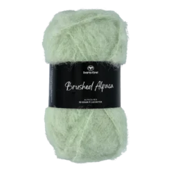 Brushed alpacka garn, green whisper