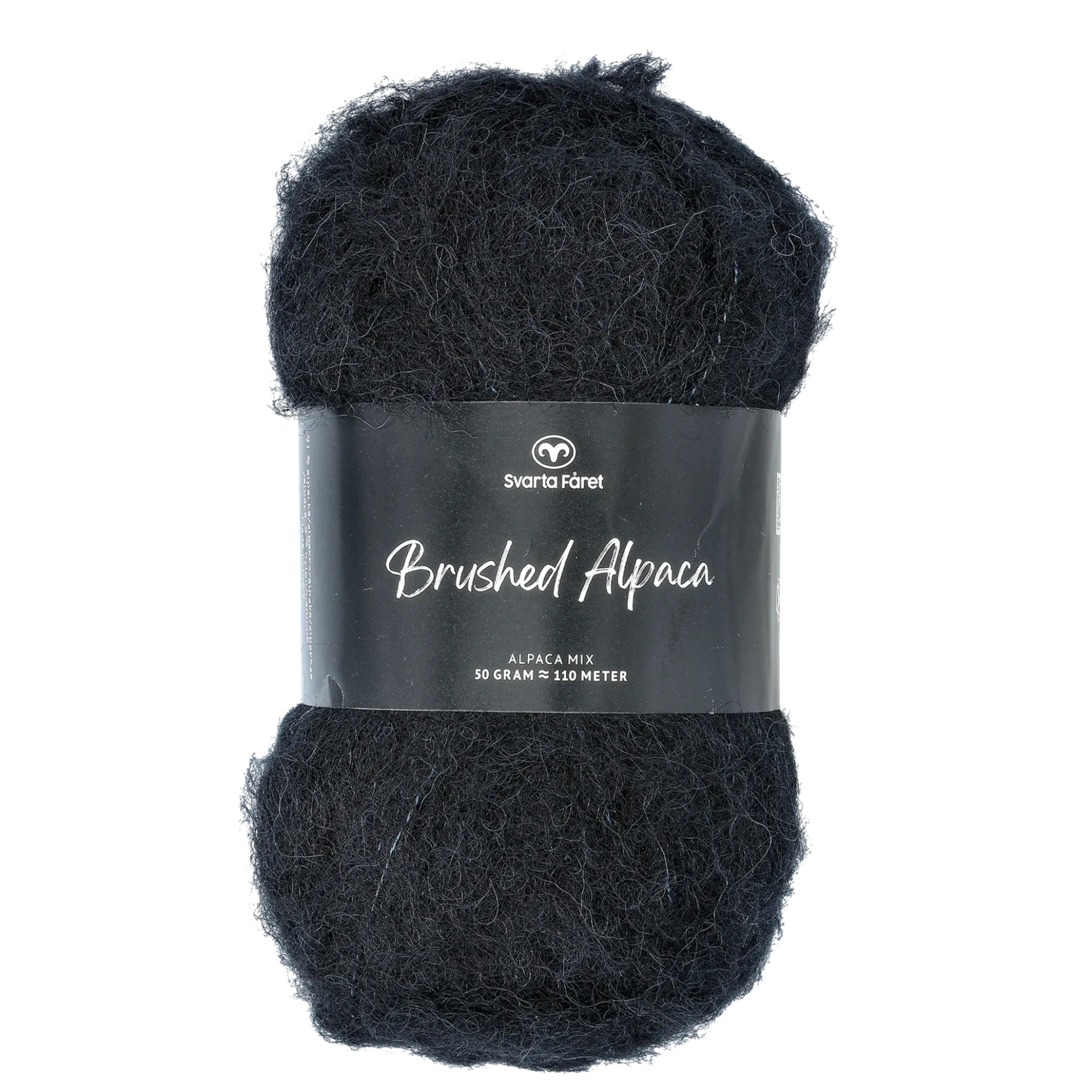 Brushed alpacka garn, natural white