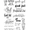 Clear stamps, God jul