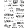 Clear stamps, grattis